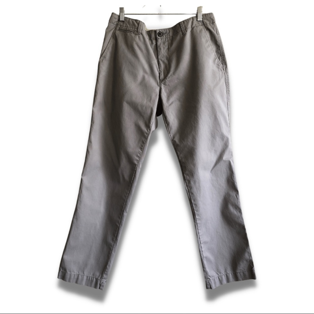 Men's, Khaki Pants, Croft & Barrow, Size 36 x 32, Gray - Picture 1 of 6